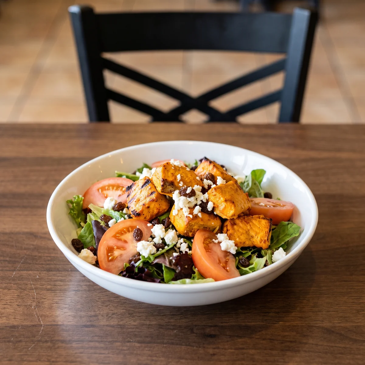 Salmon Kabob Salad